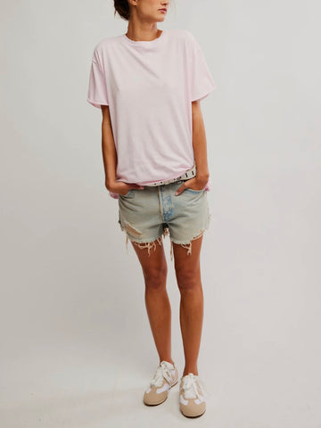 Free People Nina Tee- Pink A Boo