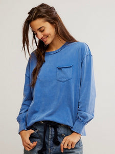 Free People Fade Into You Tee- Limoges