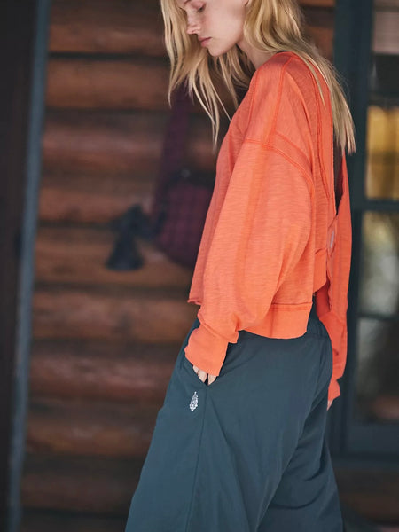 Free People My Time Layer - Neon Coral