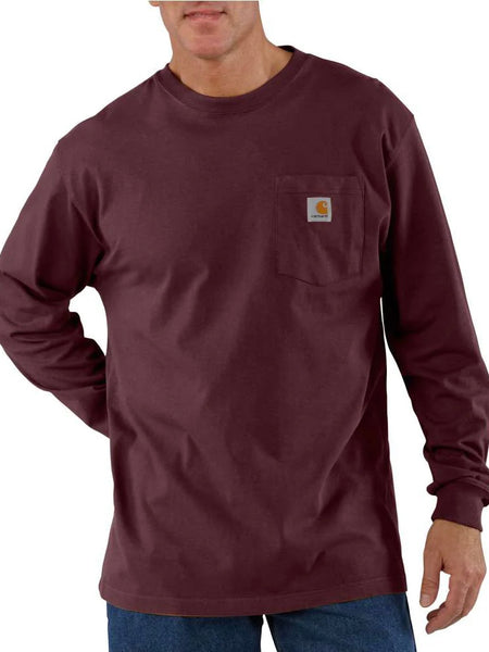 Carhartt Men's Loose Fit Heavyweight Long Logo Sleeve Graphic T-Shirts - ALL colors