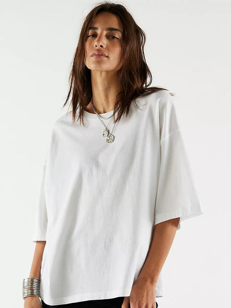 Free People Perfect Oversized Tee - Ivory