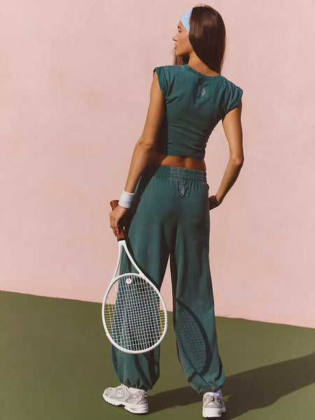 Free People Hot Shot Crossover Set - Evergreen