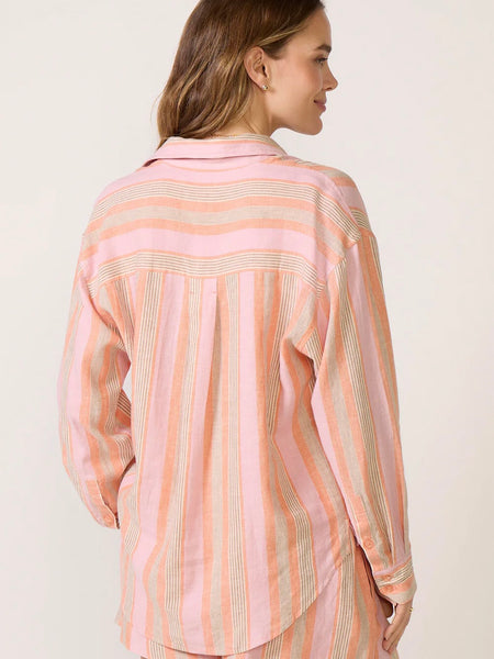 ZSupply The Perfect Striped Button Up - Tiger Lily