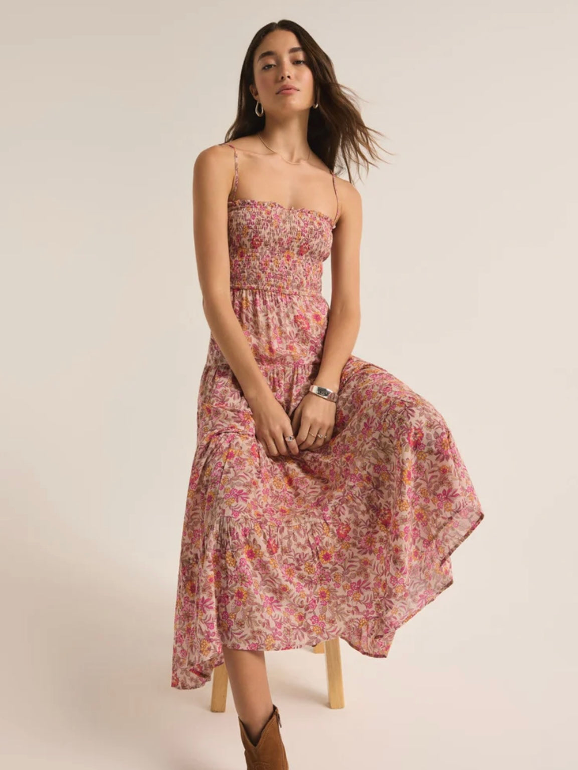 ZSupply Balos Lima Floral Midi Dress