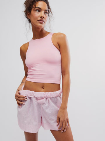 Free People Clean Lines Cami- Candy Pink