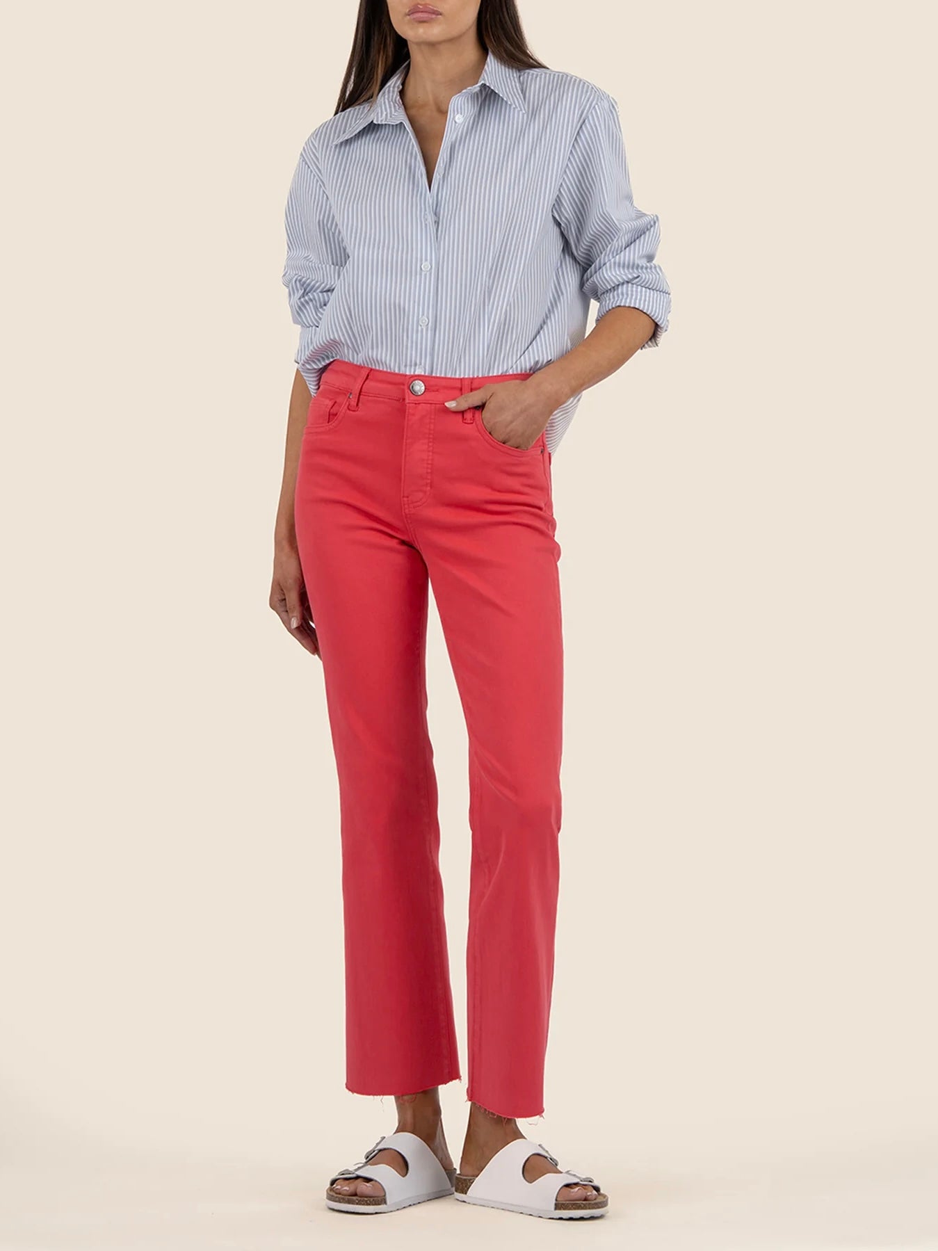 Kelsey High Rise Fab Ab - Strawberry