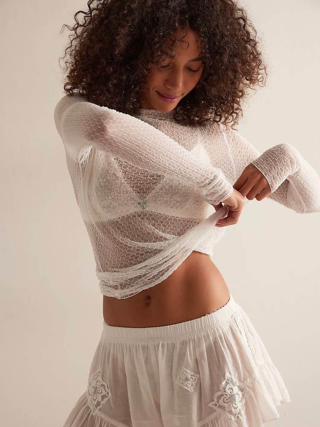 Free People Minding My Business Top- Ivory