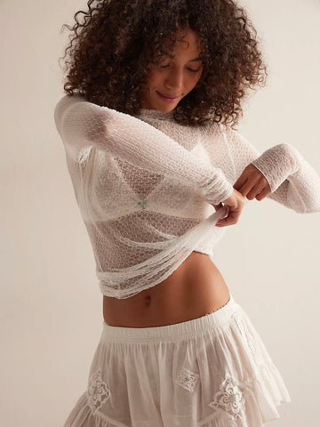 Free People Clean Slate Henley - Mink – Davis Country Store