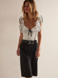 Free People Sugar Rush Bodysuit - Ivory