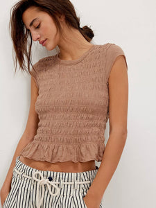 Free People Sylvie Tee - Praline