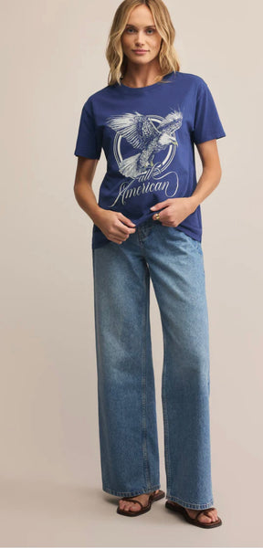 ZSupply ALL American Boyfriend Tee - Yacht Blue