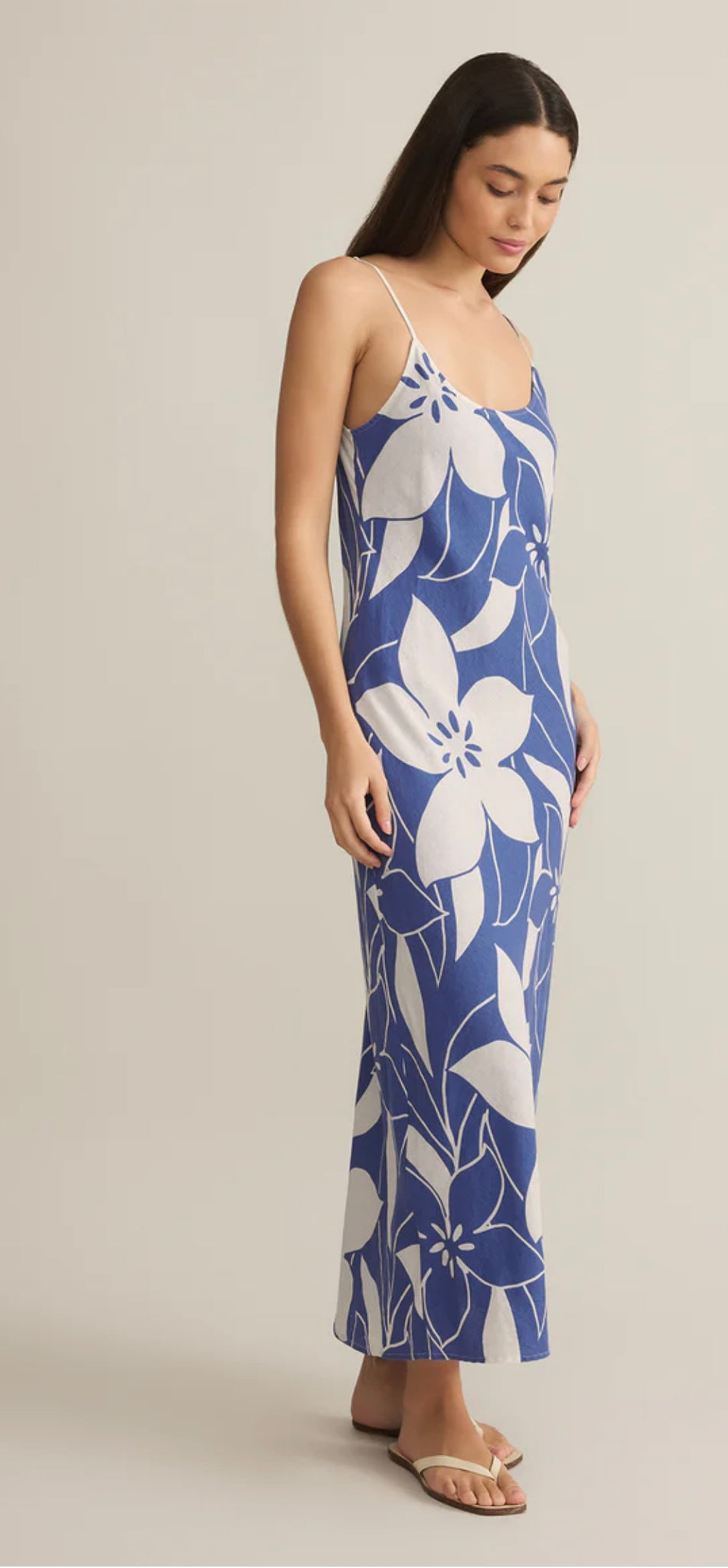 ZSupply Cecily Madero Maxi Dress - Riviera Blue