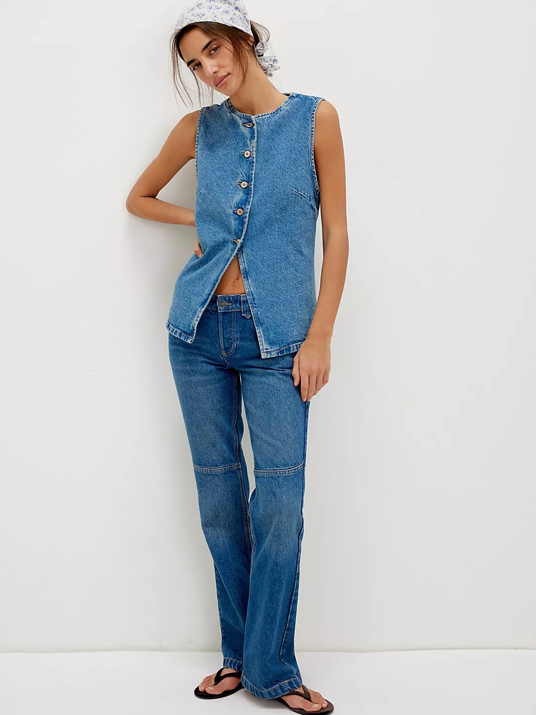 Free People We The Free Aimee Vest - Ultra Light Beam