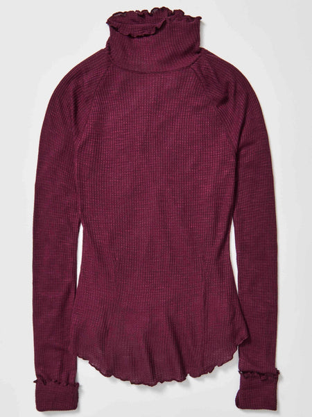 Free People Make It Easy Thermal- Precious Wine