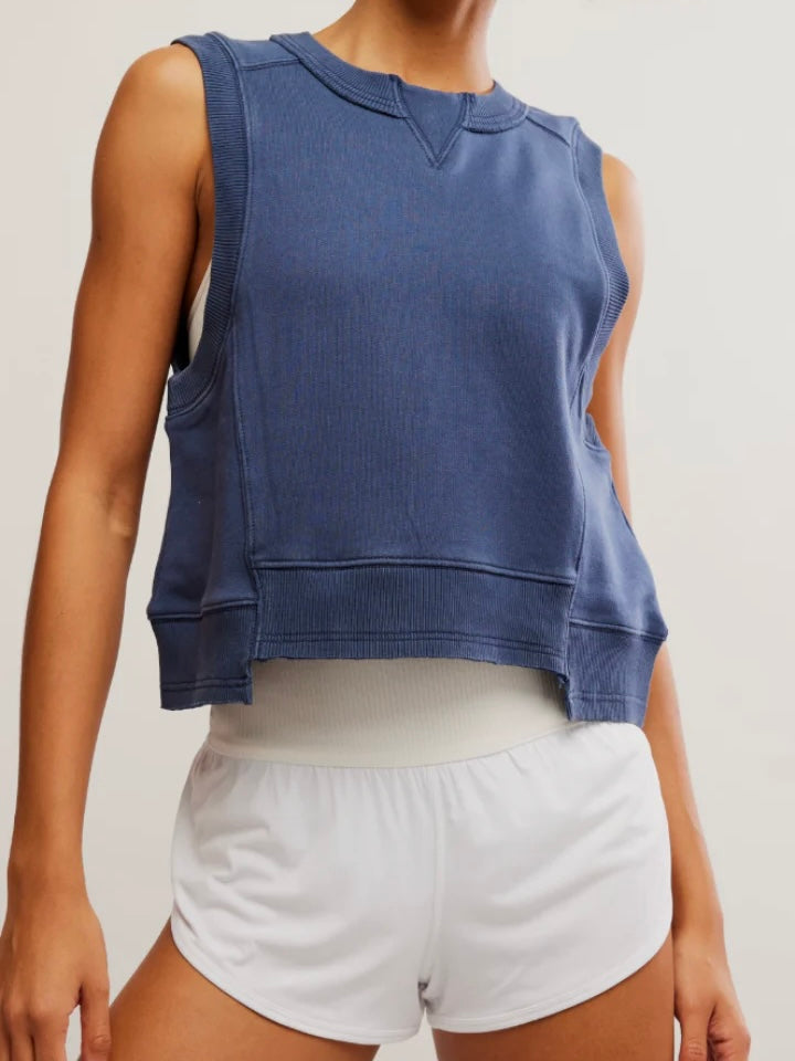 Free People Intercept Tank - Midnight Navy