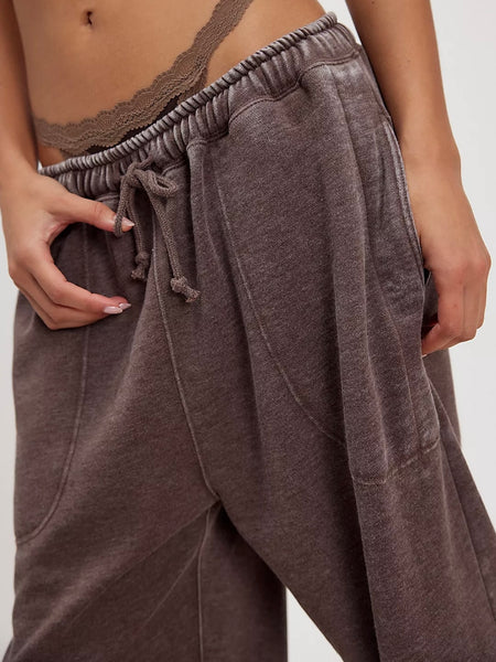 Free People Slow It Down Joggers - French Toast