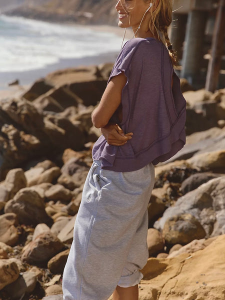 Free People My Time Tee - Graphite