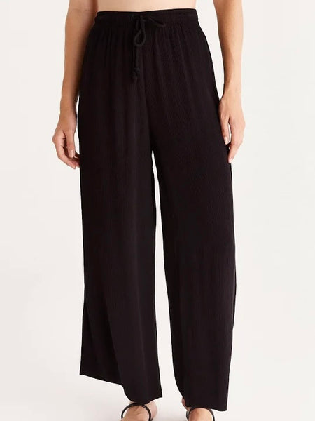 ZSupply Whitesands Wide Leg Pants - Black