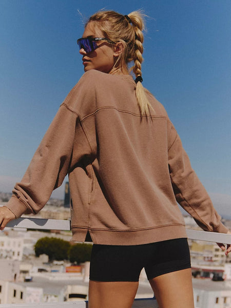 Free People All Star Embroidered Pullover - Twig Combo