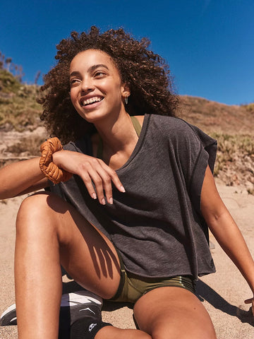 Free People My Time Tee- Black
