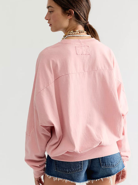 We The Free Epic Long Sleeve Top -Peach Skin