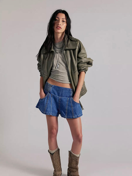 Free People Luna Pull On Shorts - Soile