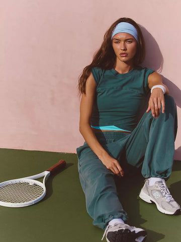 Free People Hot Shot Crossover Set - Evergreen