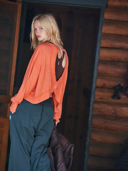 Free People My Time Layer - Neon Coral