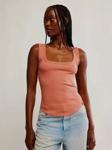Free People Hummingbird Tank- Cedarwood