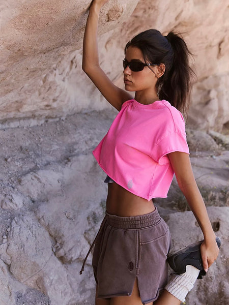 Hot Shot Cropped Tee- All Colors