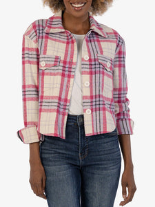 Lora Flannel Crop Jacket