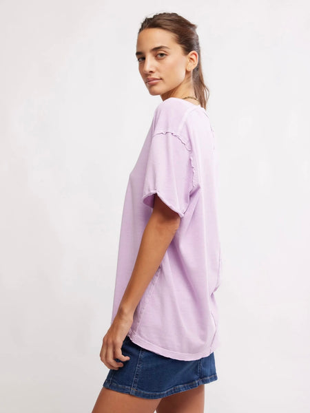 Free People Nina V-Neck Tee-Fairy Wings