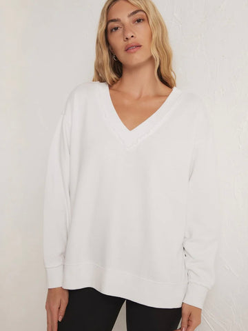 ZSupply Double Take Sweatshirt- White