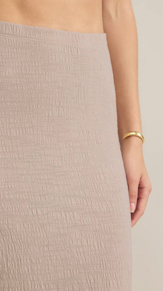 ZSupply Delavine Textured Midi Skirt - Parchment