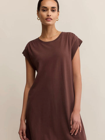 ZSupply Routine Shift Mini Dress - Sandalwood