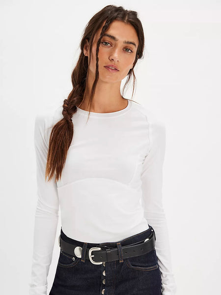 Free People Protagonist Long Sleeve - Ivory