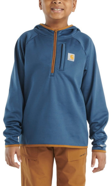 Carhartt Boys’ Force Long Sleeve Quarter Zip Sweatshirt (Child/Youth) - ALL