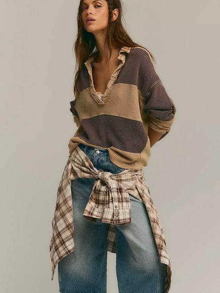 Free People One Blake Rugby Thermal