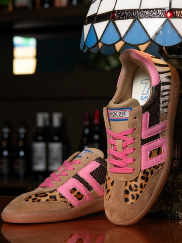 Back 70 Squid Sneaker - Leopard Zebra