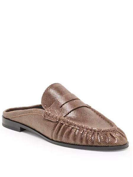 Betzy Loafers - Mocha Embossed Suede