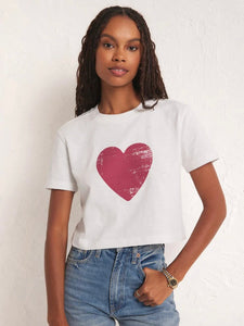 ZSupply You Are My Heart White Tee