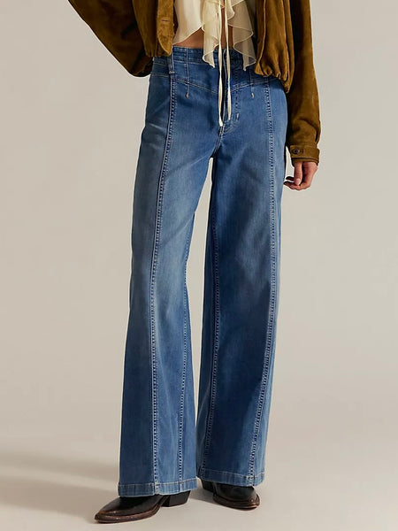 Free People Libre Wide Leg Jeans - Goodie Goodie
