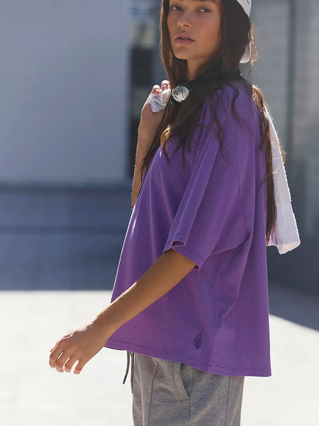 Free People Tackle Tee - Vivid Violet