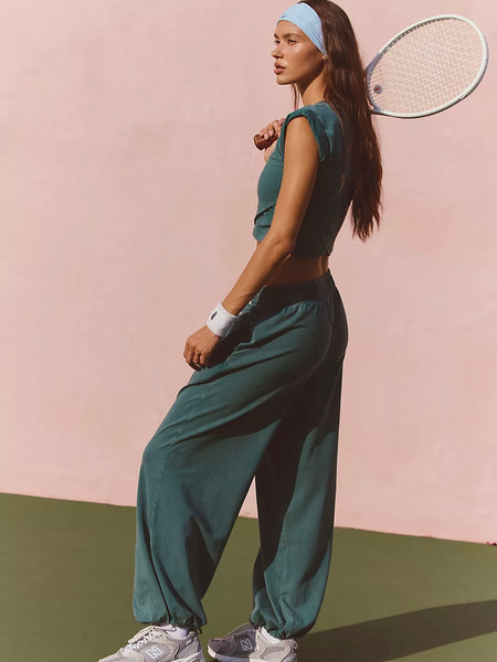 Free People Hot Shot Crossover Set - Evergreen