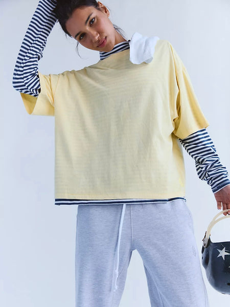 Free People Tackle Tee - Sunlit Yellow