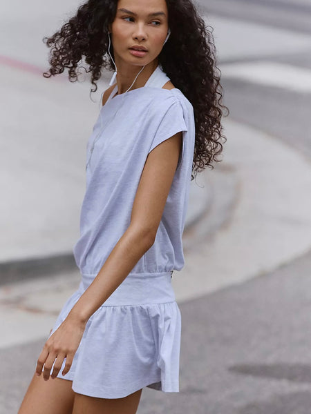 Hot Shot City Dress- Heather Grey