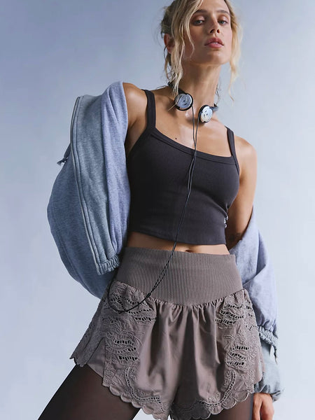 Free People All Clear Solid Cami - Chocolate