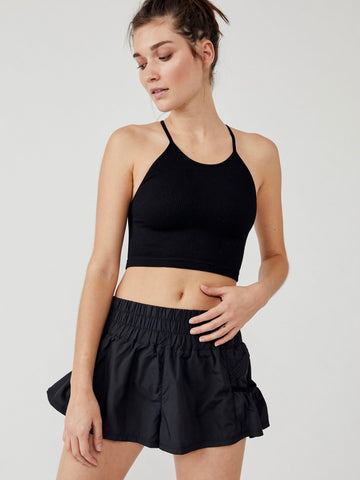 Free People Get Your Flirt On Shorts- Black