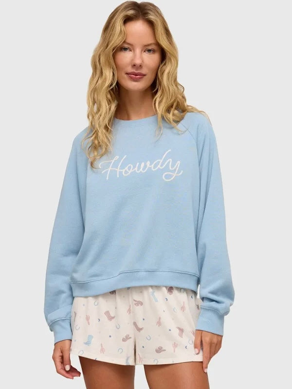 ZSupply Howdy Sweatshirt - Coastal Blue