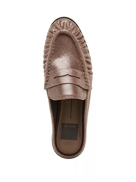 Betzy Loafers - Mocha Embossed Suede
